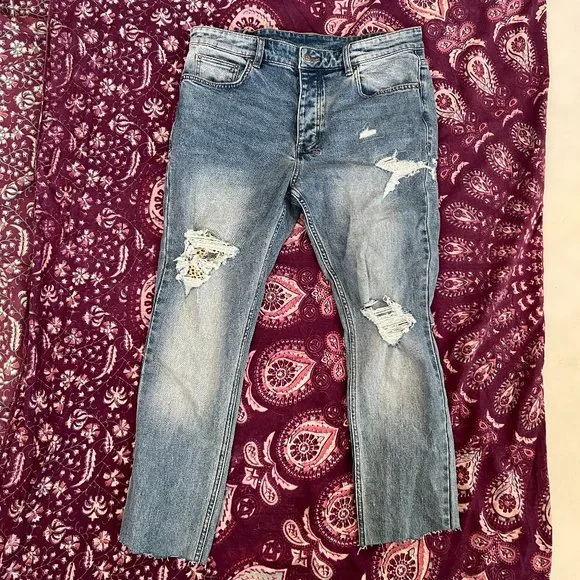 Ksubi | Jeans | Chitch Jungle Patch Nova Blue Hemmed | Poshmark Ksubi | Jeans | Chitch Jungle Patch Nova Blue Hemmed | Poshmark